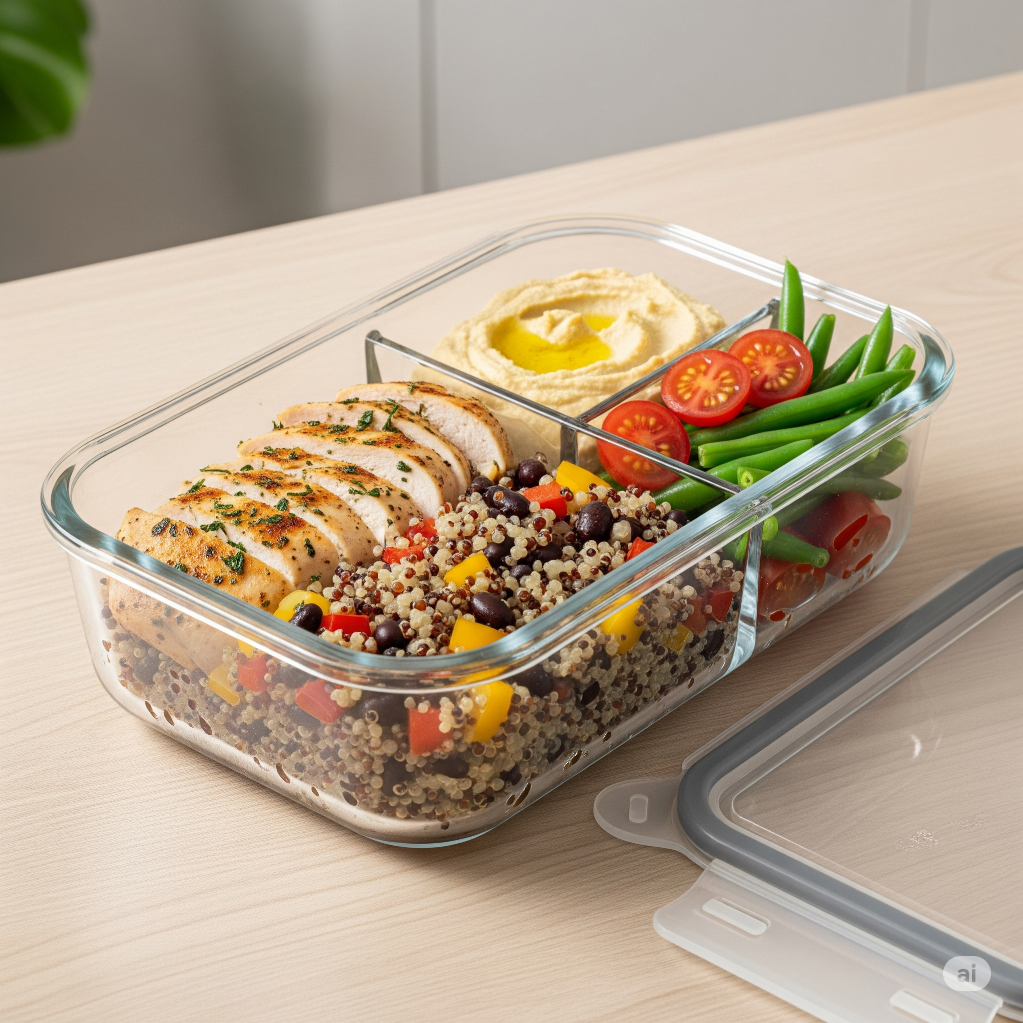 glass meal prep container
